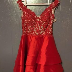 Red dress size 13